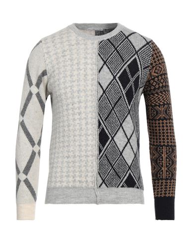 Grey Daniele Alessandrini Man Sweater Grey Size 38 Acrylic, Polyamide, Polyester, Viscose, Wool