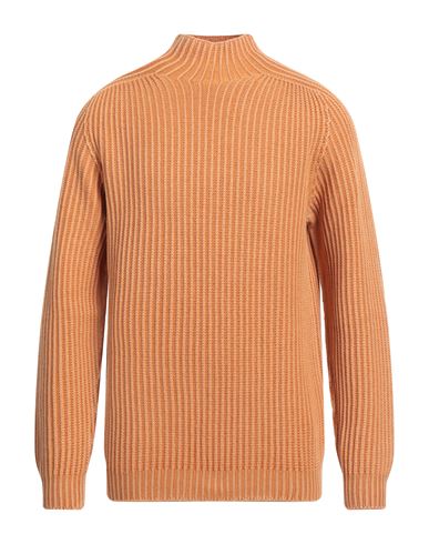 Dondup Man Turtleneck Tan Size 40 Wool In Brown