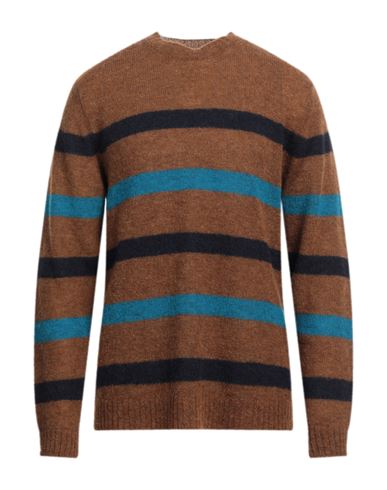 Shop Irish Crone Man Sweater Brown Size Xl Alpaca Wool, Polyamide, Wool