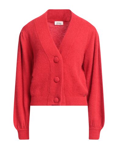 Ottod'ame Woman Cardigan Red Size 10 Polyamide, Acrylic, Wool, Alpaca Wool, Elastane