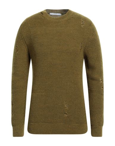 Takeshy Kurosawa Man Sweater Military Green Size 42 Wool, Acrylic