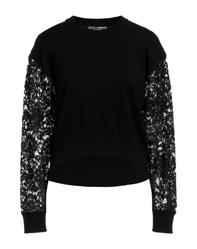 Dolce & Gabbana Woman Sweater Black Size 2 Cashmere, Cotton, Viscose, Polyamide