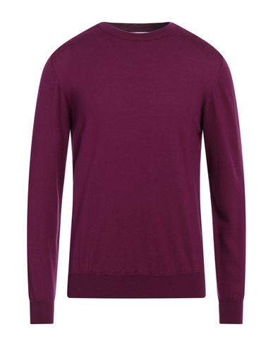 Mauro Grifoni Man Sweater Mauve Size 38 Virgin Wool In Purple