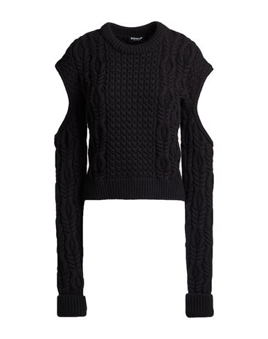 Dondup Woman Sweater Black Size 8 Wool