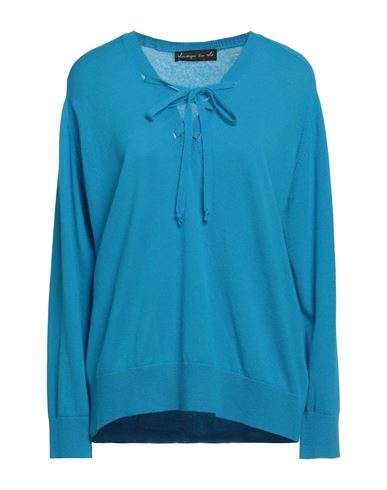 Pdr Phisique Du Role Woman Sweater Azure Size 2 Merino Wool, Cashmere In Blue