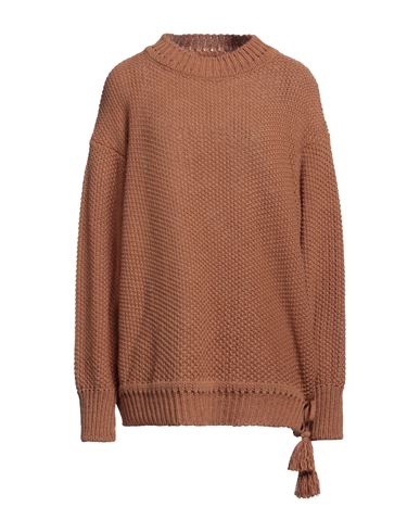 Souvenir Woman Sweater Camel Size Onesize Acrylic, Wool, Viscose, Alpaca Wool In Beige