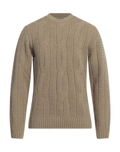 Stilosophy Man Sweater Camel Size Xl Acrylic, Wool, Viscose, Alpaca Wool In Beige