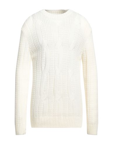 Stilosophy Man Sweater Ivory Size Xl Acrylic, Wool, Viscose, Alpaca Wool In White