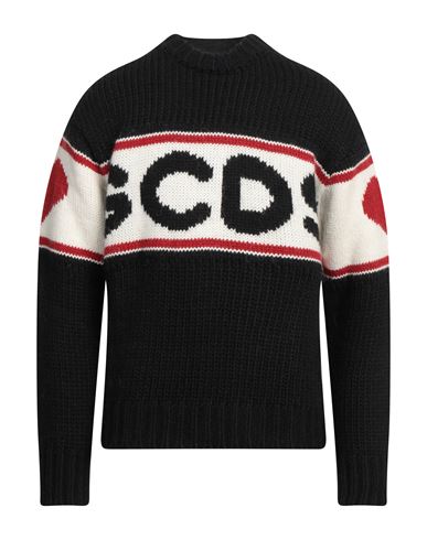 Gcds Man Sweater Black Size Xs Wool, Acrylic, Alpaca Wool