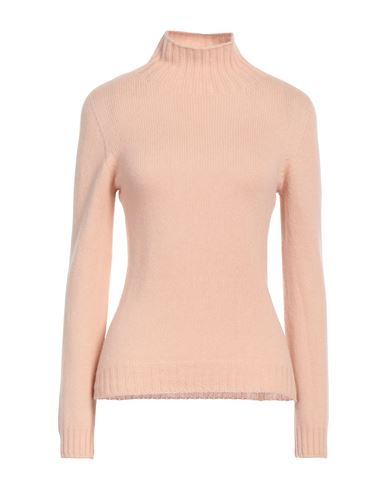 Aragona Woman Turtleneck Blush Size 8 Wool, Cashmere In Pink