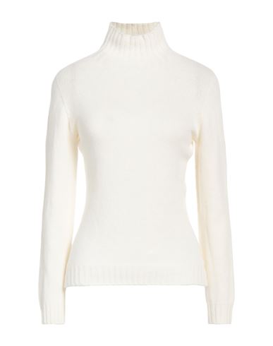 Aragona Woman Turtleneck Ivory Size 4 Wool, Cashmere In White