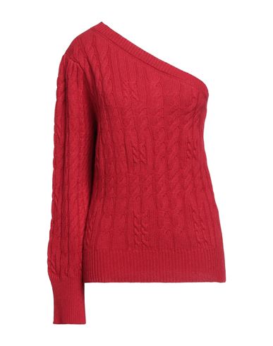 Giulia N Woman Sweater Red Size L Polyamide, Wool, Viscose, Cashmere