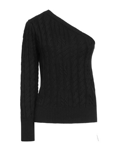 Giulia N Woman Sweater Black Size S Polyamide, Wool, Viscose, Cashmere
