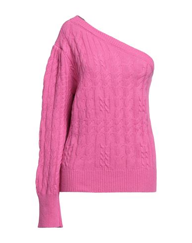 Giulia N Woman Sweater Magenta Size L Polyamide, Wool, Viscose, Cashmere