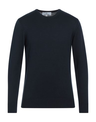Shop Egon Von Furstenberg Man Sweater Midnight Blue Size M Wool, Viscose, Pes - Polyethersulfone