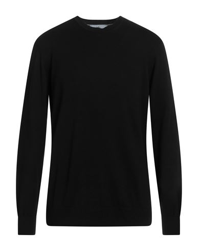 Egon Von Furstenberg Man Sweater Black Size Xl Wool, Viscose, Pes - Polyethersulfone