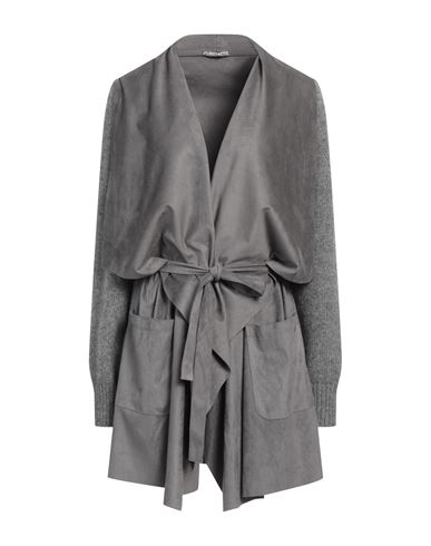 Purotatto Woman Cardigan Grey Size 4 Polyester, Wool, Cashmere, Elastane