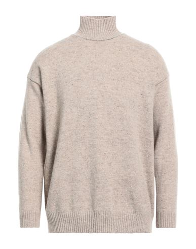 Woolrich Man Turtleneck Beige Size S Virgin Wool