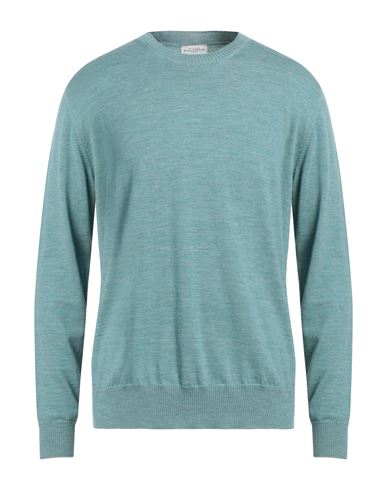 Ballantyne Man Sweater Pastel Blue Size 42 Wool
