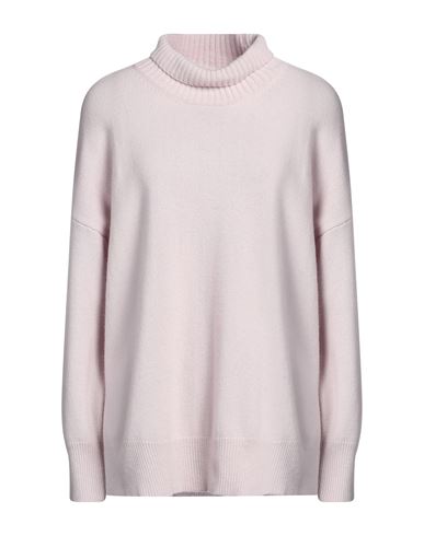 Shop Roberto Collina Woman Turtleneck Light Pink Size M Wool, Cashmere