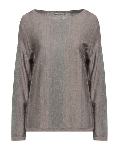 Purotatto Woman Sweater Dove Grey Size 8 Silk, Cashmere