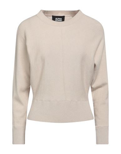 Alpha Studio Woman Sweater Beige Size 6 Recycled Wool, Viscose, Polyamide, Cashmere