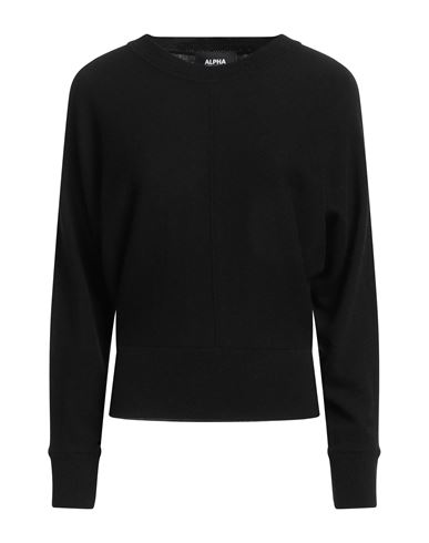 Shop Alpha Studio Woman Sweater Black Size 8 Recycled Wool, Viscose, Polyamide, Cashmere