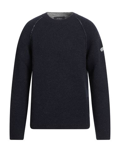 Les Copains Man Sweater Midnight Blue Size 40 Wool, Polyamide, Elastane
