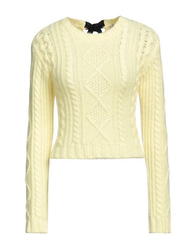 Red Valentino Woman Sweater Yellow Size S Acrylic, Mohair Wool, Polyamide, Polyester, Cotton