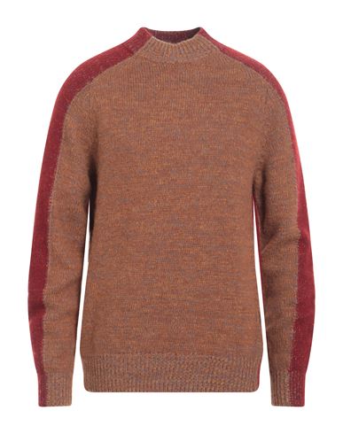 Heritage Man Sweater Camel Size 40 Virgin Wool, Alpaca Wool, Polyamide, Cashmere In Beige