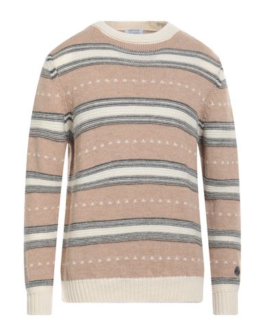 Heritage Man Sweater Beige Size 42 Alpaca Wool, Virgin Wool