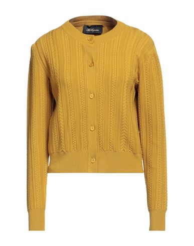 Les Copains Woman Twin Set Mustard Size 8 Wool, Polyester In Yellow