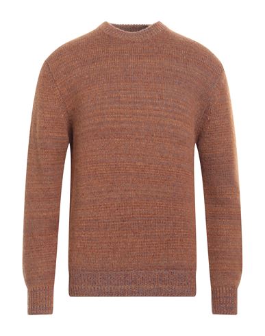 Heritage Man Sweater Brown Size 40 Virgin Wool, Alpaca Wool, Polyamide, Cashmere