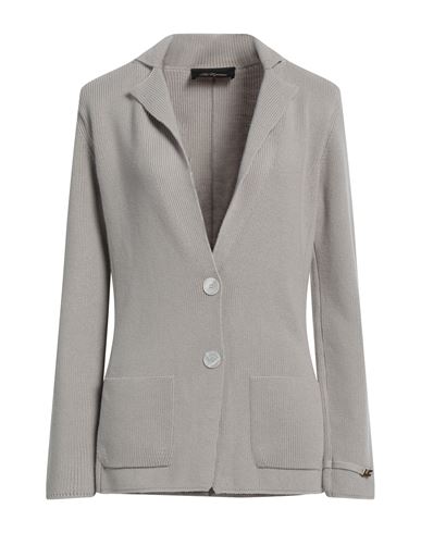 Les Copains Woman Suit Jacket Dove Grey Size 4 Virgin Wool