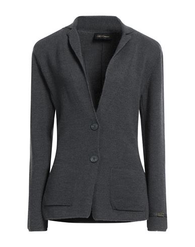 Les Copains Woman Suit Jacket Lead Size 8 Virgin Wool In Grey