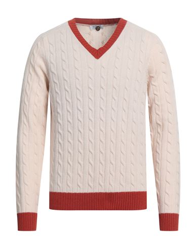 Heritage Man Sweater Light Pink Size 40 Virgin Wool, Cashmere