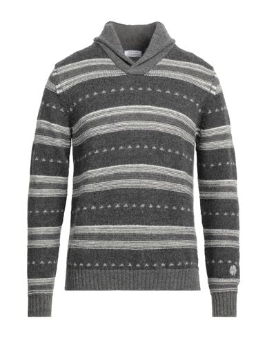 Heritage Man Sweater Lead Size 40 Alpaca Wool, Virgin Wool In Grey