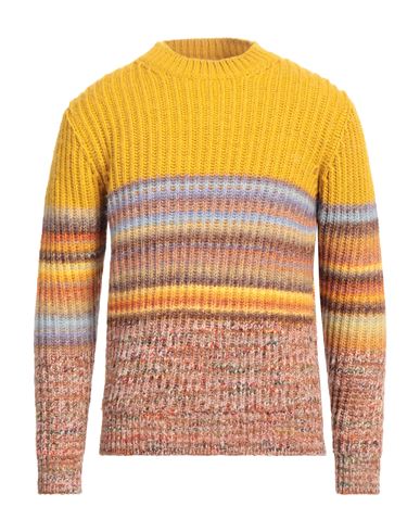 Altea Man Sweater Ocher Size M Acrylic, Virgin Wool, Polyester In Yellow