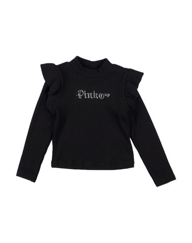 Pinko Up Babies'  Toddler Girl Turtleneck Black Size 4 Polyester, Rayon, Elastane