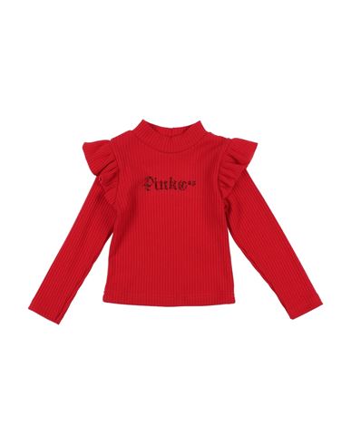 Pinko Up Babies'  Toddler Girl Turtleneck Red Size 3 Polyester, Rayon, Elastane