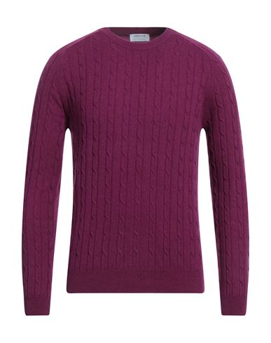 Heritage Man Sweater Deep Purple Size 42 Cashmere