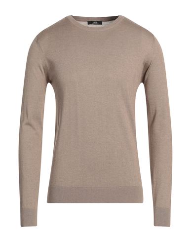 Alpha Studio Man Sweater Dove Grey Size 46 Mulberry Silk, Cashmere