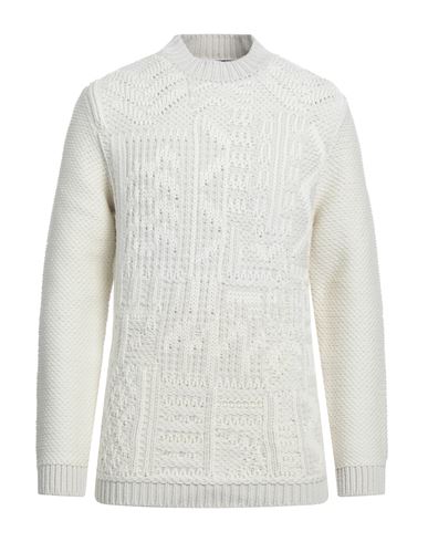 Les Copains Man Sweater Cream Size 42 Wool, Cashmere, Polyamide In