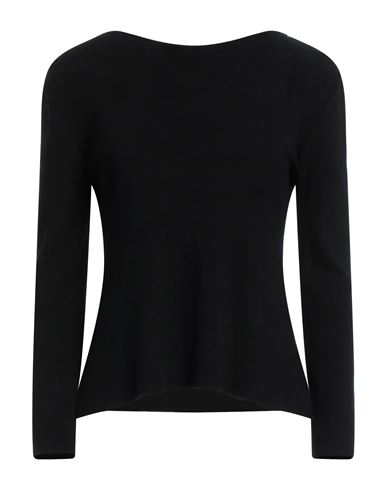 Akep Woman Sweater Black Size 6 Viscose, Elastane