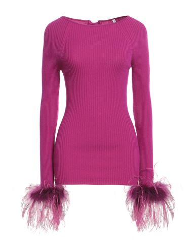 Giuseppe Di Morabito Feather-trim Backless Jumper In Magenta