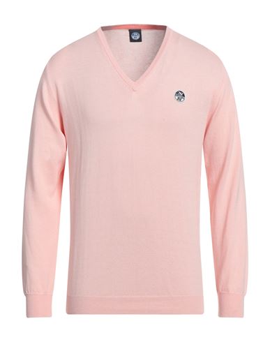 North Sails Man Sweater Salmon Pink Size Xxl Cotton