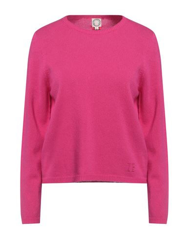 Ines De La Fressange Paris Woman Sweater Fuchsia Size L Wool, Cashmere In Pink