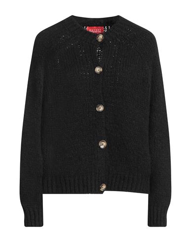 Ouvert Dimanche Woman Cardigan Black Size Onesize Polyacrylic, Polyester, Wool, Viscose, Alpaca Wool