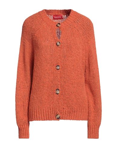 Ouvert Dimanche Woman Cardigan Orange Size Onesize Polyacrylic, Polyester, Wool, Viscose, Alpaca Woo