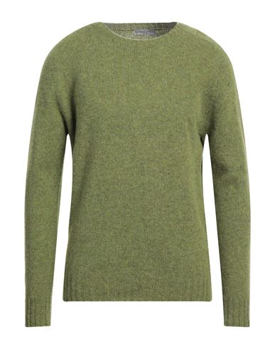 Lanificio Pubblico Man Sweater Military Green Size 42 Virgin Wool